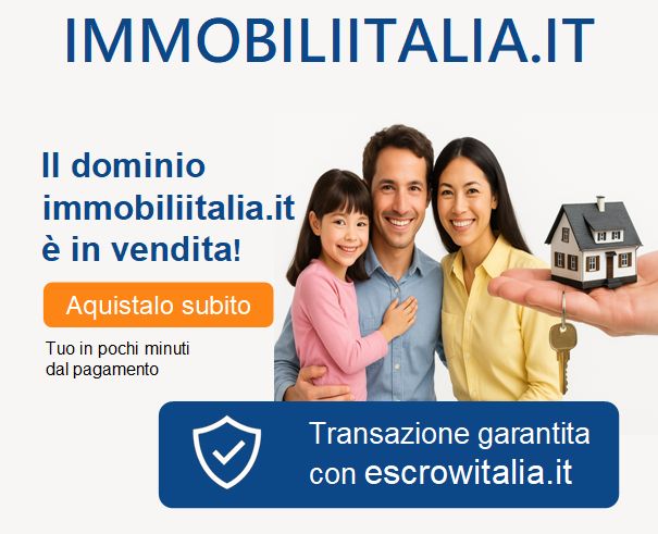Dominio web immobiliitalia.it per il mercato immobiliare italiano